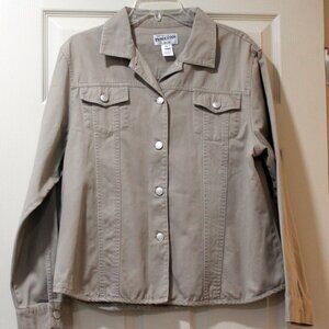Pendleton Tan Jean Jacket Button Front Women’s XL